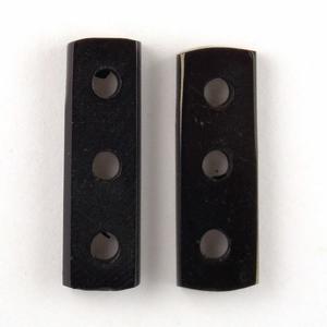 BH104 Thick 3 Hole Black Horn Spacer