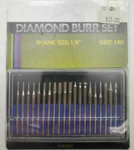 BE403 - Diamond Burr Set (180 Grit)