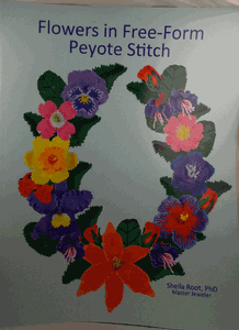BK526 Flowers in Free-Form Peyote Stitch