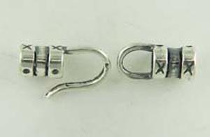 C91 Sterling Silver Hook & Eye Clasp (Large)