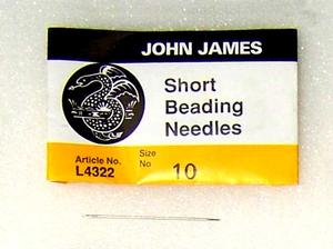 N5S-10 Size 10 Short English Beading Needles