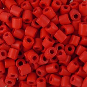 G016-016 New Style Tile Beads - Red Opaque