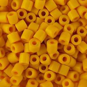 G016-034 New Style Tile Beads - Dk Yellow Opaque