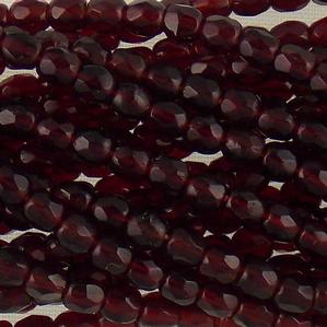 G103-114 3mm Faceted Garnet Transparent