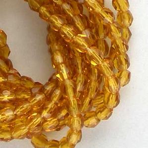 G103-195 3mm Faceted Topaz Transparent