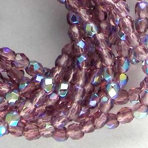 G104-385 3mm Faceted Amethyst AB