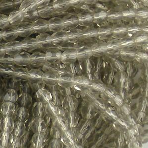 G105-103 4mm Faceted Gray Transparent