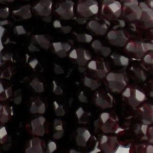 G105-114 4mm Faceted Garnet Transparent