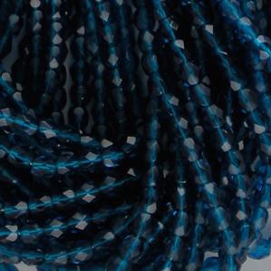 G105-157 4mm Faceted Capri Transparent