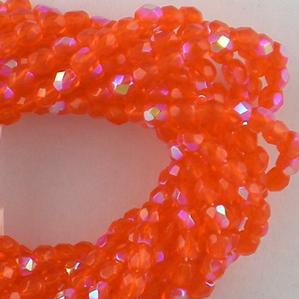 G106-325 4mm Faceted Orange AB