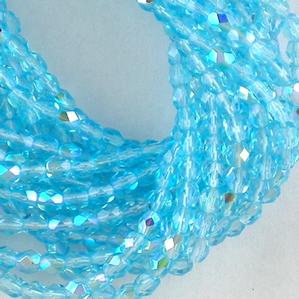 G106-353 4mm Faceted Aqua AB