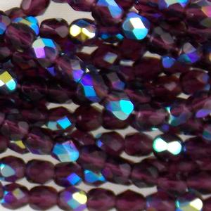 G106-385 4mm Faceted Amethyst AB