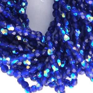 G106X-368 4mm Faceted Cobalt Blue AB