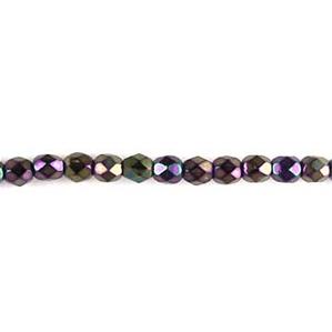 G106X-389 4mm Faceted Purple Opaque Iris