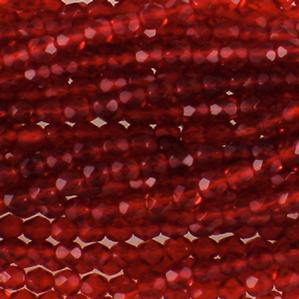 G107-117 6mm Faceted Ruby Transparent