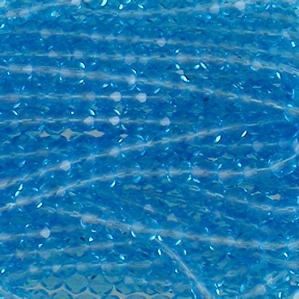 G107-153 6mm Faceted Aqua Transparent
