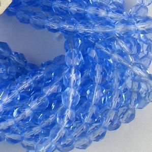 G107-163 6mm Faceted Light Sapphire Transparent