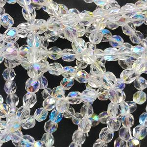 G108-308 6mm Faceted Crystal AB