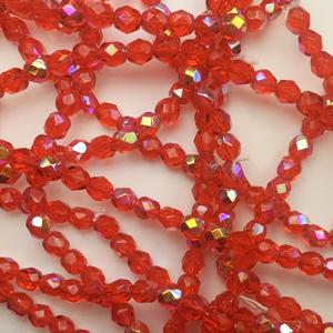 G108-317 6mm Faceted Ruby AB