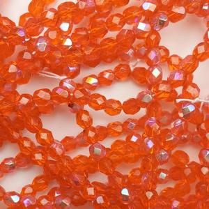 G108-325 6mm Faceted Orange AB