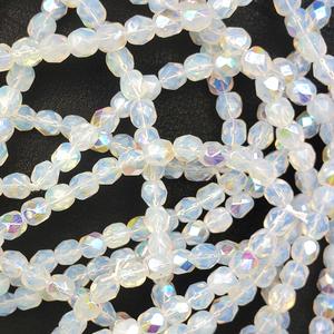 G108X-305 6mm Faceted Opal White AB