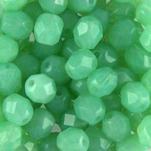 G108X-744 6mm Faceted Lt. Jade Opal