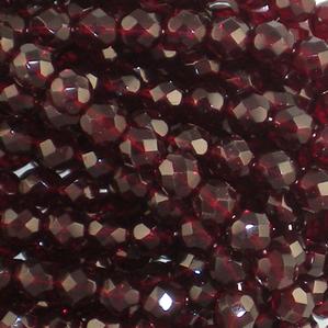G109-114 8mm Faceted Garnet Transparent