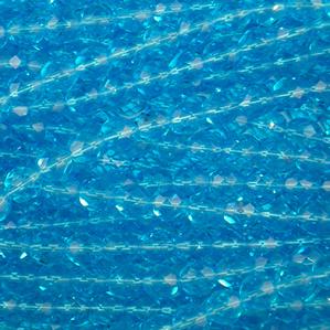 G109-153 8mm Faceted Aqua Transparent