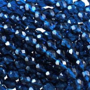 G109-157 8mm Faceted Capri Transparent