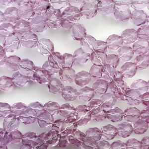 G109-183 8mm Faceted Lt. Amethyst Trans.