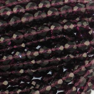 G109-185 8mm Faceted Amethyst Transparent