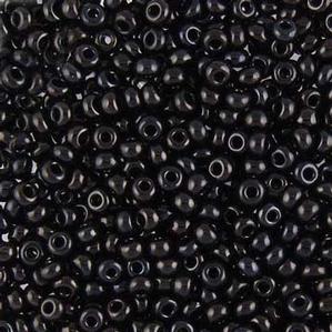 G11-001 8/0 Seed - Black Opaque