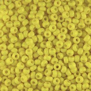 G11-035 8/0 Seed - Yellow Opaque
