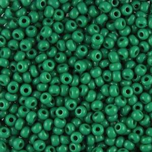 G11-047 8/0 Seed - Medium Dark Green Opaque