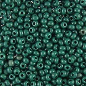 G11-048 8/0 Seed - Dark Green Opaque