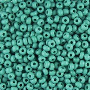 G11-055 8/0 Seed - Turquoise Green Opaque