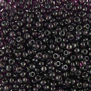 G11-188 8/0 Seed - Dark Amethyst Transparent