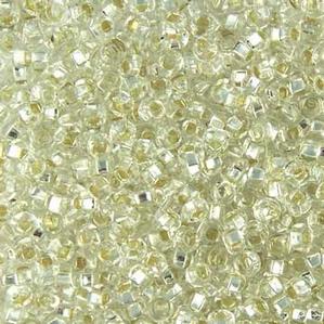 G11-209 8/0 Seed - Crystal Silverlined
