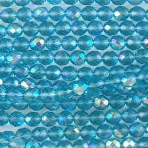 G110-353 8mm Faceted Aqua AB