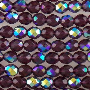 G110-385 8mm Faceted Amethyst AB