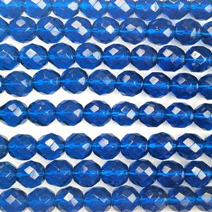 G111-157 10mm Faceted Capri Transparent