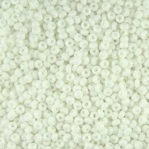 G12-005 10/0 Seed Bead - White Opaque