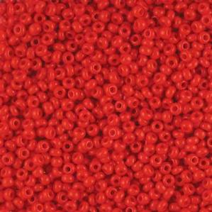 G12-018 10/0 Seed Bead - Light Red Opaque