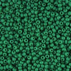 G12-047 10/0 Seed Bead - Dark Green Opaque