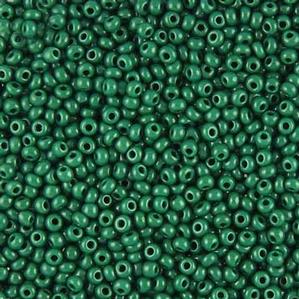 G12-048 10/0 Seed Bead - Forest Green Opaque
