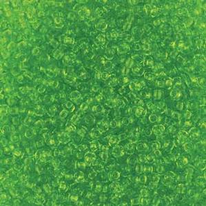 G12-143 10/0 Seed Bead - Light Green Transparent
