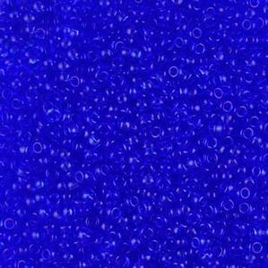 G12-165 10/0 Seed Bead - Blue Transparent