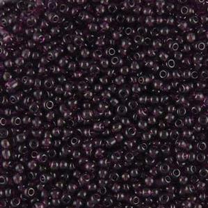 G12-188 10/0 Seed Bead - Dark Amethyst Transparent