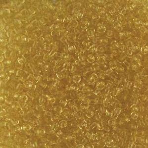 G12-194 10/0 Seed Bead - Amber Transparent