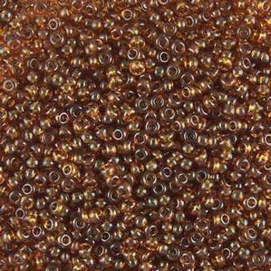 G12-195 10/0 Seed Bead -  Dark Amber Transparent